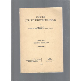 COURS D'ELECTROTECHNIQUE