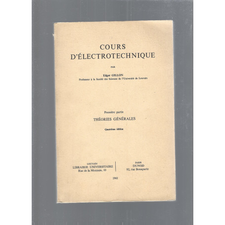 COURS D'ELECTROTECHNIQUE