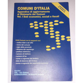 Comuni d'Italia : appendice di aggiornamento al Dizionario dei comuni. Vol. 1