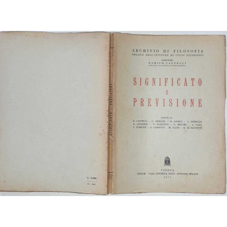 Significato e previsione