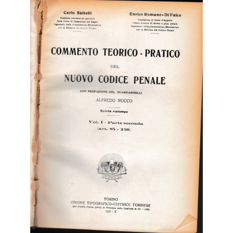 Commento teorico-pratico del nuovo codice penale