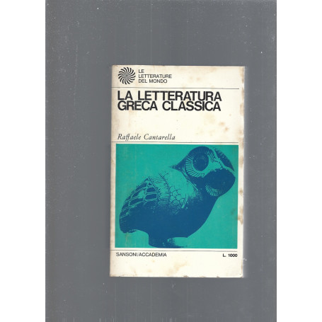 LA LETTERATURA GRECA CLASSICA