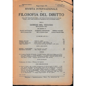 Rivista Internazionale di Filosofia del Diritto