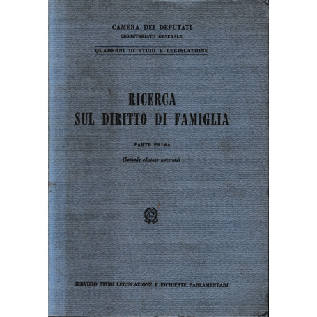 Ricerca sul diritto di famiglia