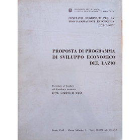 Proposta di programma di sviluppo economico del Lazio