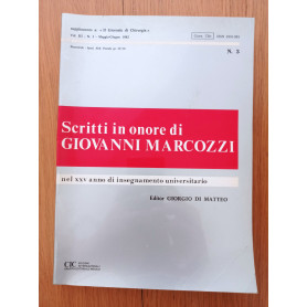 Scritti in onore di Giovanni Marcozzi
