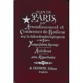 Plan de Paris par Arrondissement et Communes de Banlieue