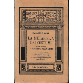 La metafisica dei costumi