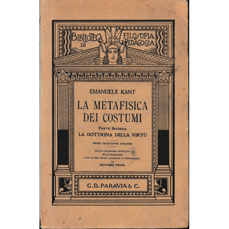 La metafisica dei costumi