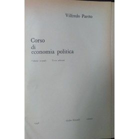 Corso di economia politica. Volume secondo