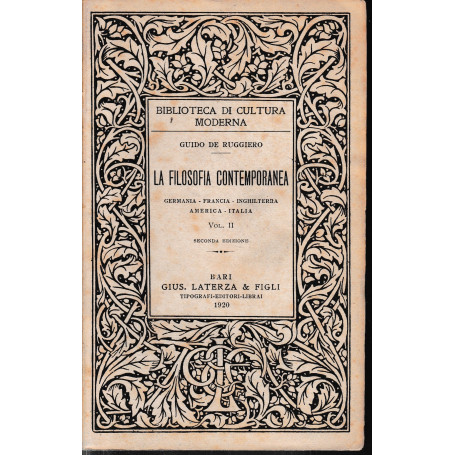 La filosofia contemporanea