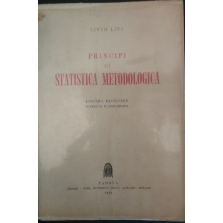 Principi di statistica metodologica