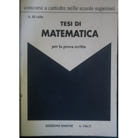 Tesi di matematica