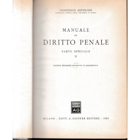Manuale di Diritto Penale. Parte speciale II. Un volume