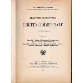 Trattato elementare di Diritto Commerciale