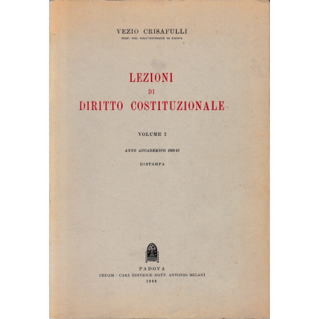Lezioni di Diritto Costituzionale