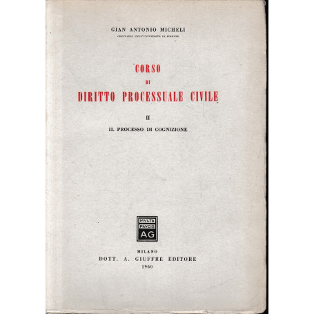 Corso di Diritto Processuale Civile