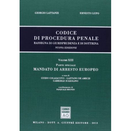 Codice Di Procedura Penale.  Vol. 13
