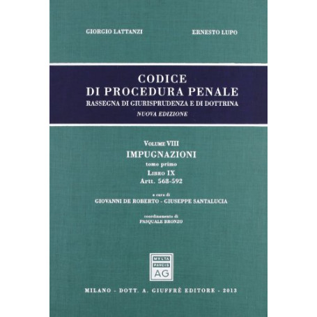 Codice Di Procedura Penale. Vol. 8