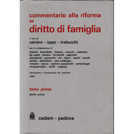 Commentario alla riforma del Diritto di Famiglia