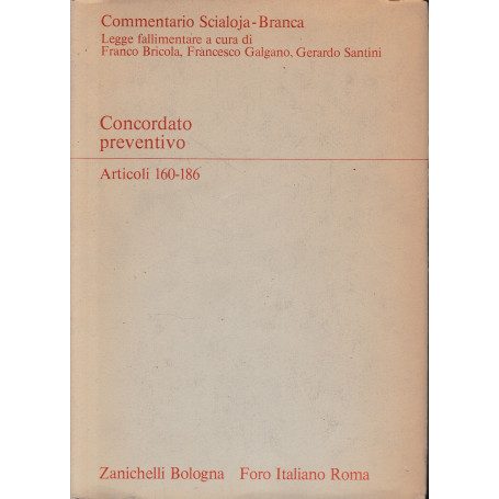 Concordato preventivo. Artt. 160-186