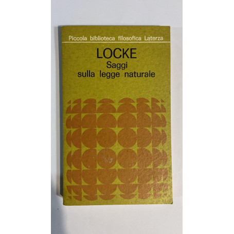 John Locke. Saggi sulla legge naturale