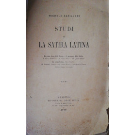 Studi su la satira latina