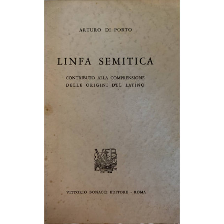 Linfa semitica. Contributo alla comprensione delle origini del Latino