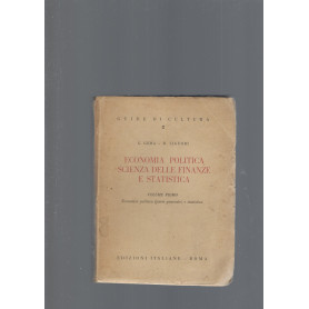 ECONOMIA POLITICA  SCIENZE DELLE FINANZE E STATISTICA