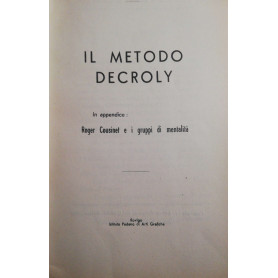 Il metodo Decroly