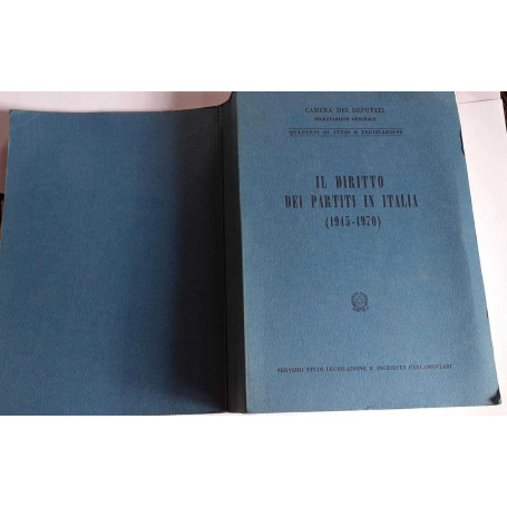 Il diritto dei partiti in Italia (1945-1970)