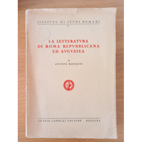 La letteratura di Roma Repubblicana ed Augustea