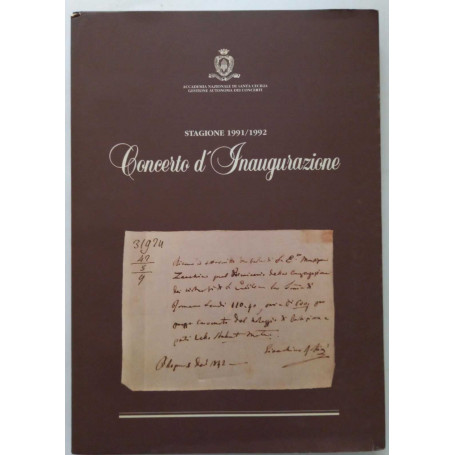 Concerto d'Inaugurazione stagione 1991/92 Accademia S.Cecilia