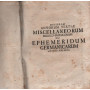 Decuriae annorum tertiae miscellaneorum medico-physicorum sive ephemeridum germanicarum annus primus