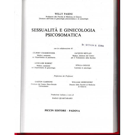 Sessualità e ginecologia psicosomatica