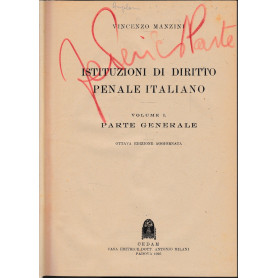 Istituzioni di Diritto Penale Italiano