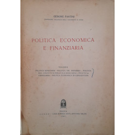 Politica economica e finanziaria