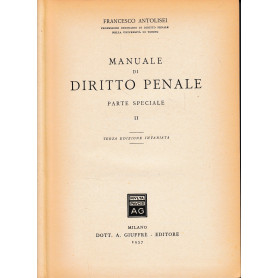 Manuale di Diritto Penale. Parte speciale. Vol. II°