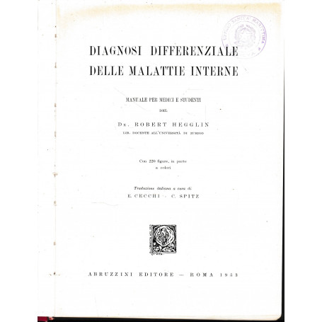 Diagnosi differenziale delle malattie interne