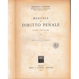 Manuale di Diritto Penale. Parte speciale II.