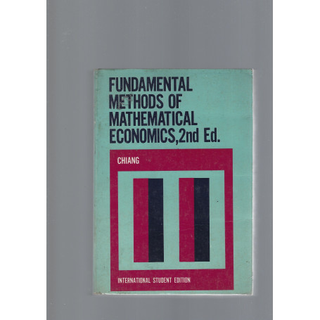Title: Fundamental methods of mathematical economics