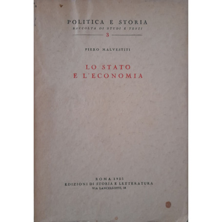 Lo stato e l'economia