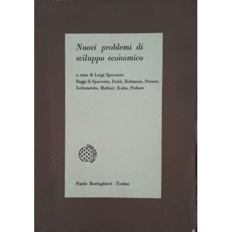 Nuovi problemi di sviluppo economico