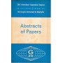 20th International Geographical Congress -  20e Congrès International de Geographie. Abstratcs of Papers. Bilingue Ingles