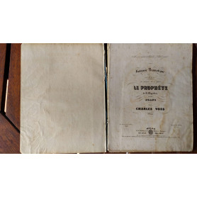 Partitura per pianoforte  varie opere (Le prophete di Charles Voss  Zeffiro di Stefanelli  Paraphrases de concert di Liszt  I pu