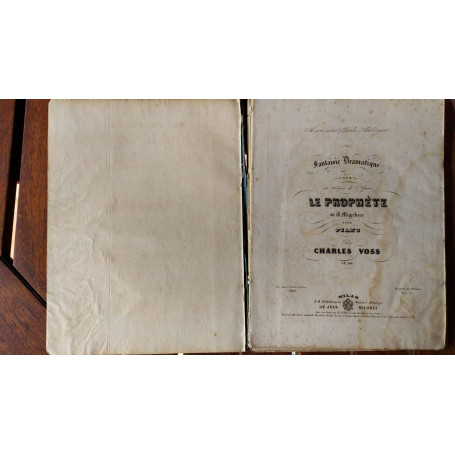 Partitura per pianoforte  varie opere (Le prophete di Charles Voss  Zeffiro di Stefanelli  Paraphrases de concert di Liszt  I pu