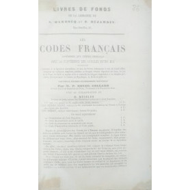 Les Codes Français conformes aux textes officiels avec la conférence des articles entre eux  nouvelle éditi