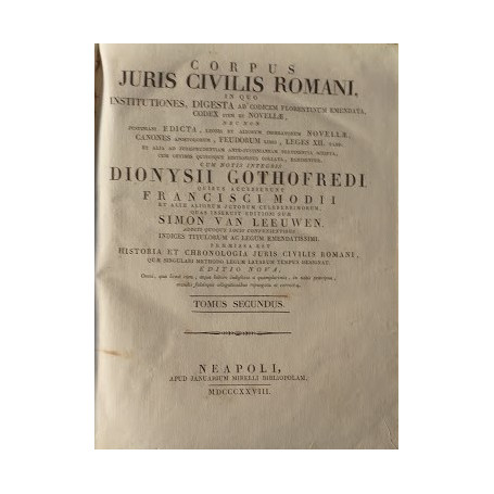Corpus Civilis Romani  in quo Institutiones in quo Justiniani Edicta  Leonis et Aliorum Imperatorum Novellae  Canones Apostoloru