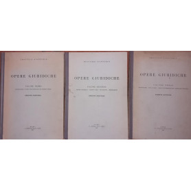 Opere giuridiche. Edizione nazionale. Vol. I - Monografie e corso universitario sui diritti reali. Vol. II - Teoria generale. Sc