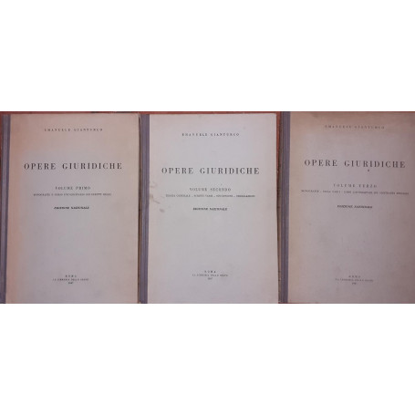 Opere giuridiche. Edizione nazionale. Vol. I - Monografie e corso universitario sui diritti reali. Vol. II - Teoria generale. Sc